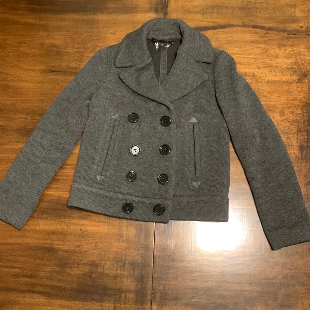 Marc By Marc Jacobs Gray Pea Coat